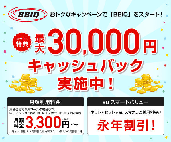 ケンタウロスのインターネット接続のブログ株式会社グローバルキャスト 【BBIQ(ビビック)】当サイト特典!最大30,000円キャッシュバック!(20-1117)コメントコメントする